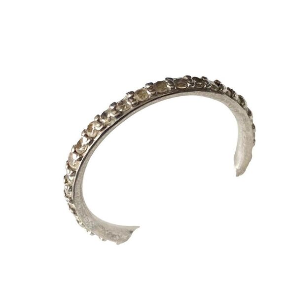 FS# Lovely Sz 6 Sterling 925 Silver Ring & Encircled Cz - Picture 2 of 5